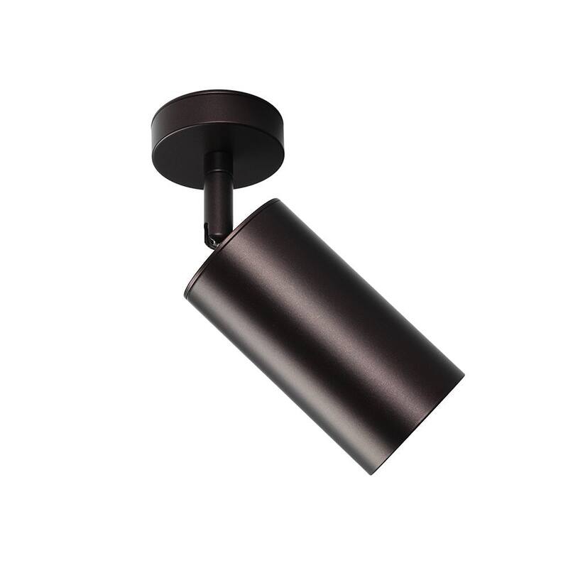 Modern Brass 1-Light Ceiling Spotlight - Adjustable