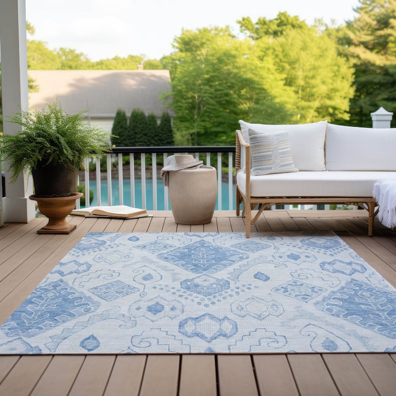 Machine Washable Indoor/ Outdoor Chantille Global Boho Rug