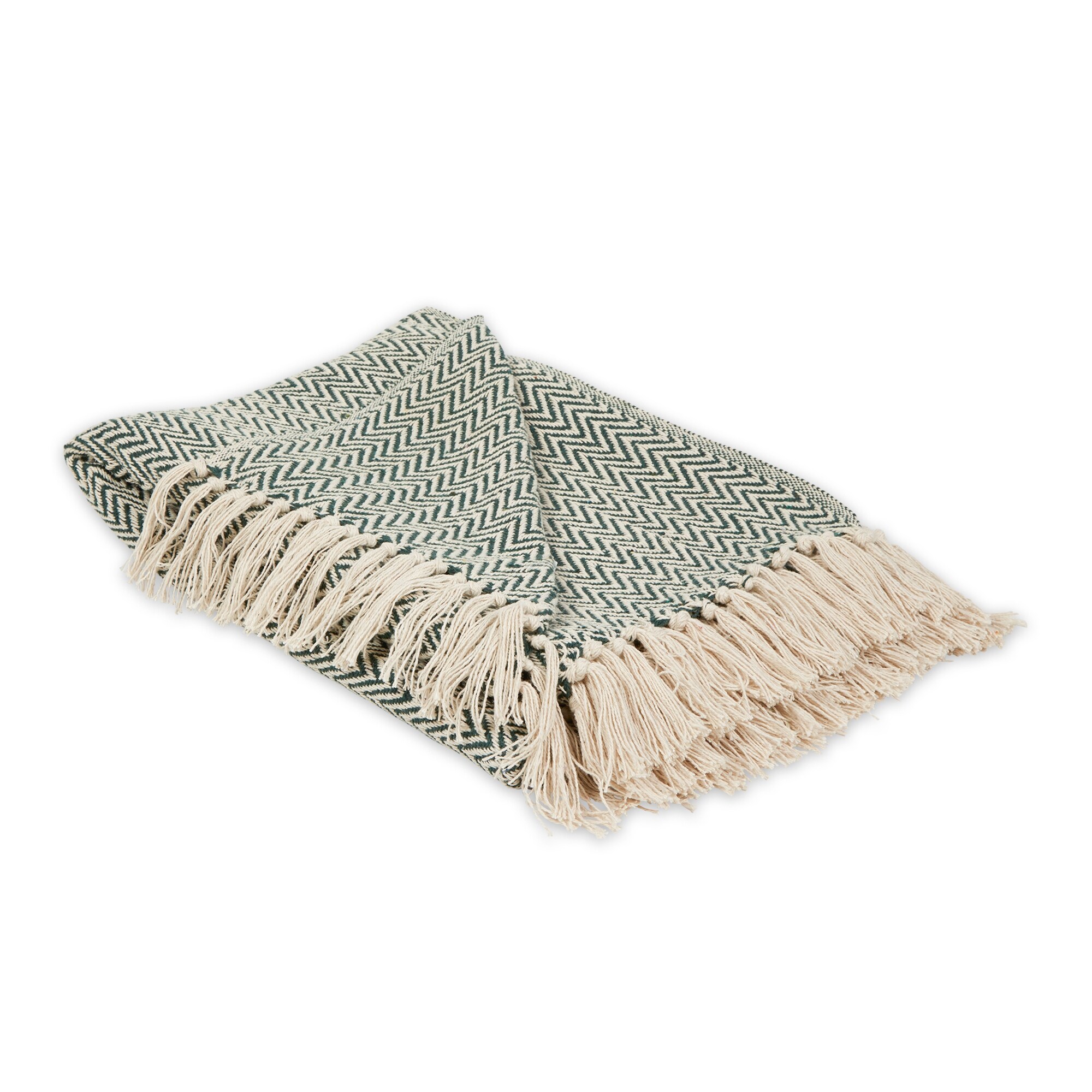 DII Chevron Throw Collection Handloomed Cotton 50x60 Gray