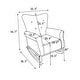 preview thumbnail 6 of 15, Rocking Chair for Nursery, Upholstered High-Back Accent Arm Chair, Comfortable Rocker Fabric Padded Seat