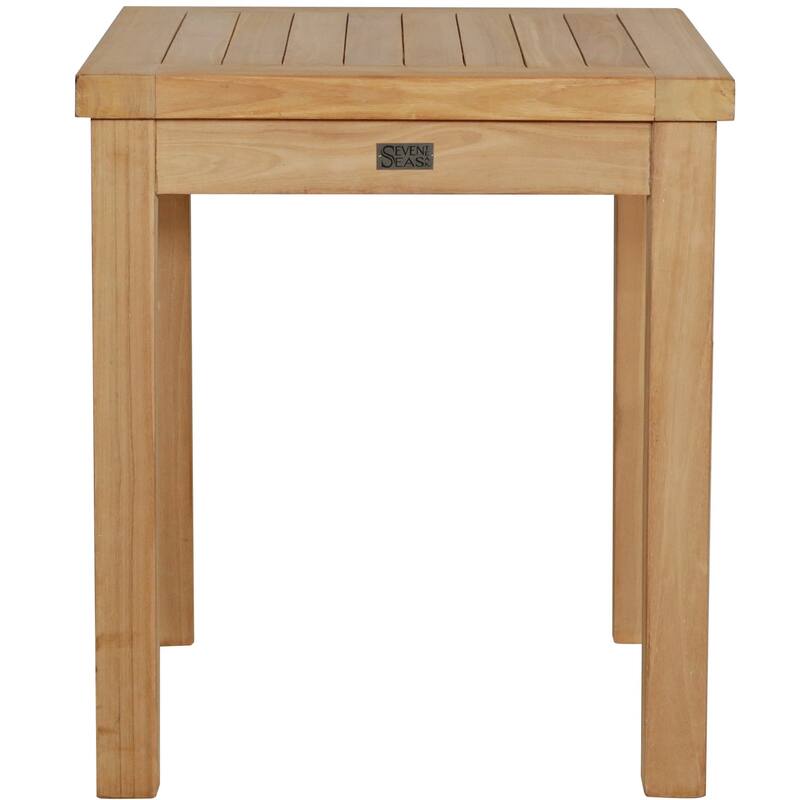 Seven Seas Teak Santa Monica Outdoor Teak Wood Patio End Table