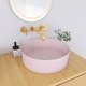 preview thumbnail 3 of 36, BNK 16 inch White Ceramic Circular Vessel Bathroom Sink