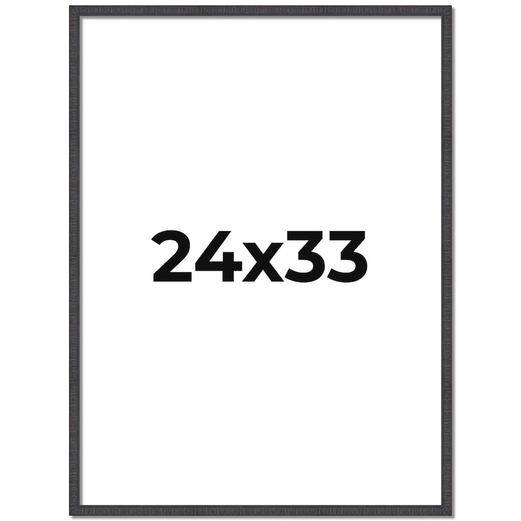 24x33 Frame Brown Picture Frame - Complete Modern Photo Frame Includes