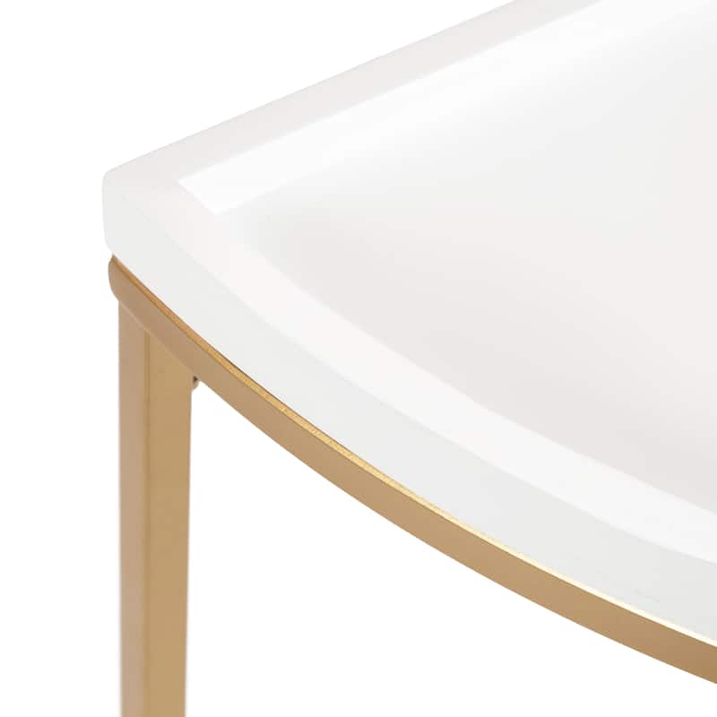 Kate and Laurel Dorrah Half-Circle Console Table