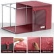 preview thumbnail 9 of 36, Storage Bins, Foldable Stackable Container Organizer Set with Large Window & Carry Handles