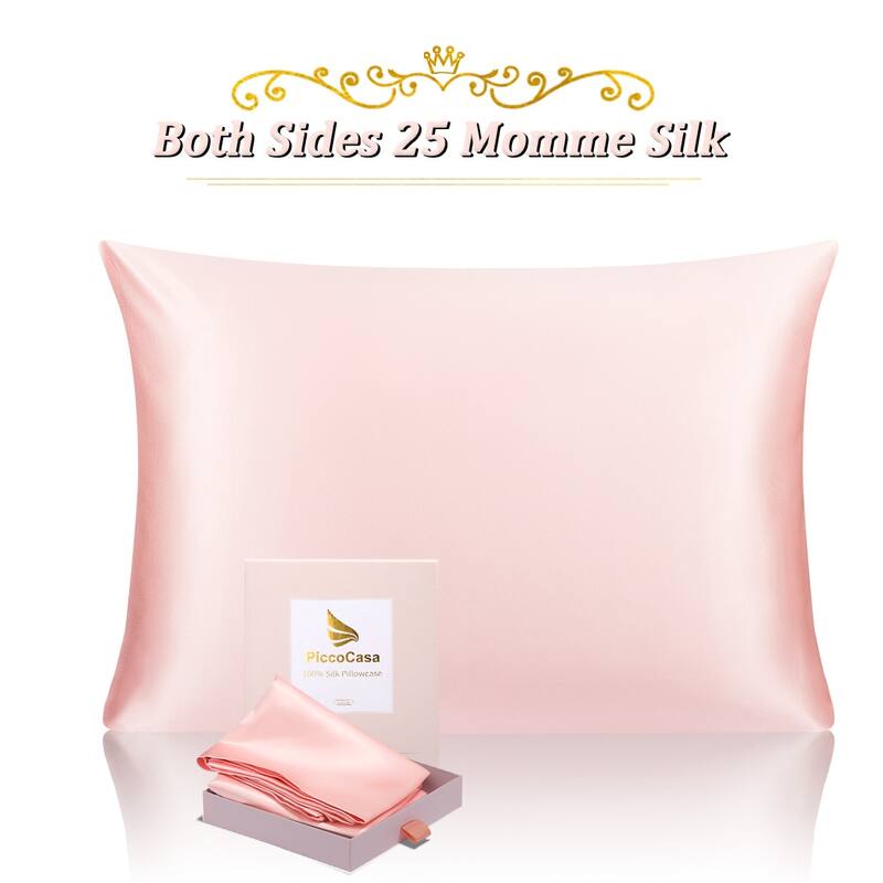 Pure Silk Pillowcase for Hair and Skin 25 Momme Silk Pillow Case