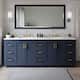 Option Dark Blue / Giotto Quartz Top / Brushed Gold