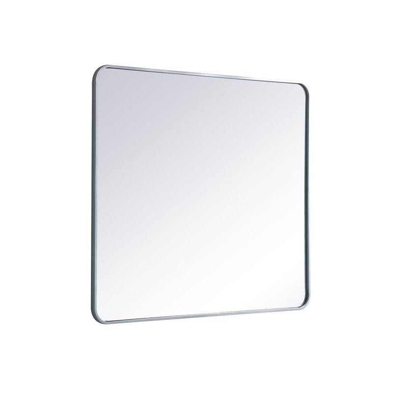 Ezra Soft Corner Metal Rectangular Mirror