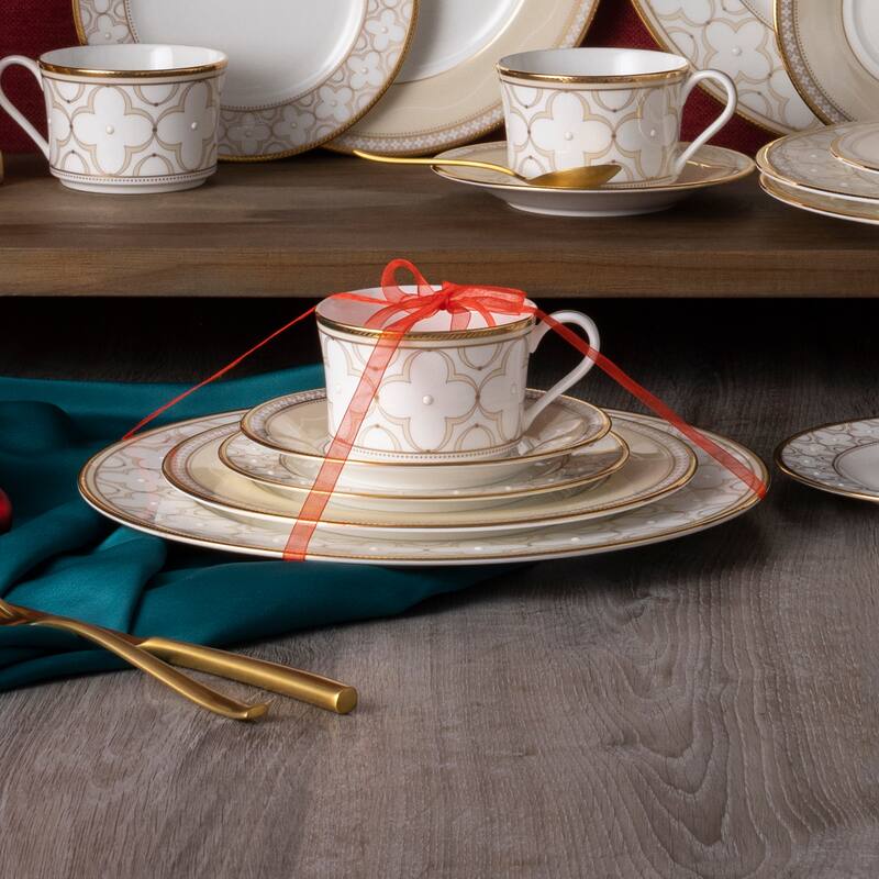Noritake Trefolio Gold 5-Piece Place Setting, Service for 1