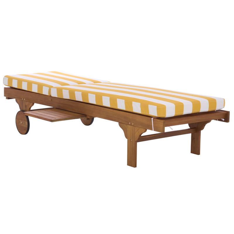 SAFAVIEH Iyanna Lounge Chair - 25 In. W x 80 In. D x 17-42 In. H - 25"W x 80"D x 17-42"H