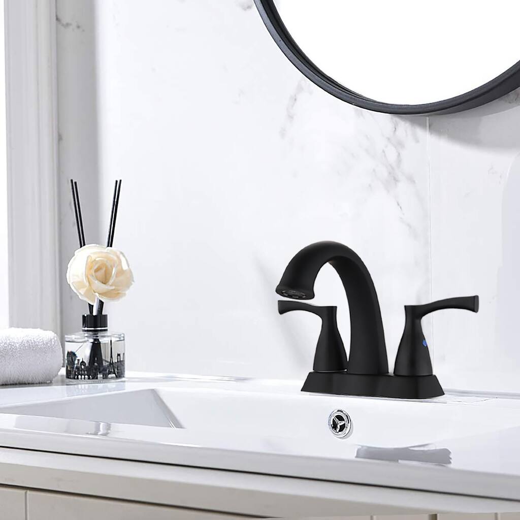 Two-Handle Center Faucet Matte Black