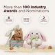 preview thumbnail 4 of 4, Bearington Baby Cottontail Pink Bunny Cuddle Me Sleeper, Large Security Blanket 28.5" x 28.5"