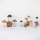 preview thumbnail 6 of 4, Paper and Metal Mushroom Accent Décor