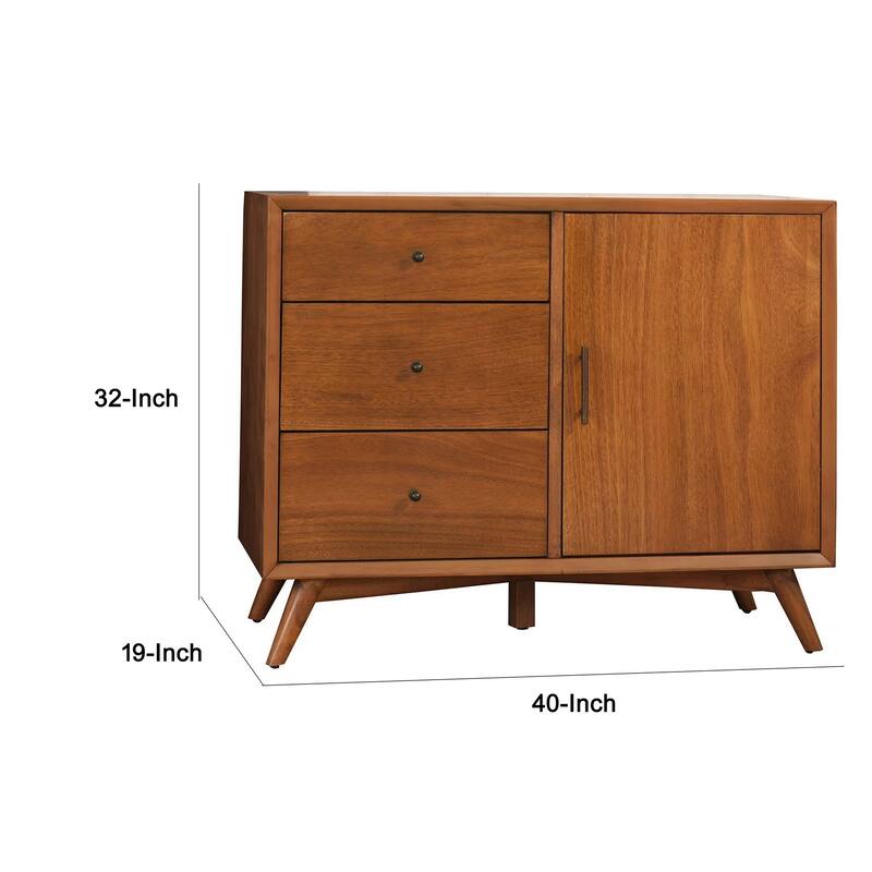 Classy Mahogany Wood Accent Cabinet, Acorn