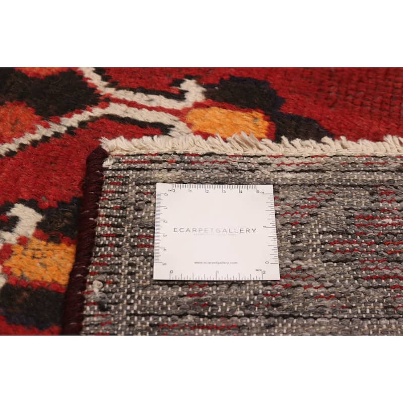 ECARPETGALLERY Hand-knotted Andelz Dark Red Wool Rug - 3'9 x 6'4