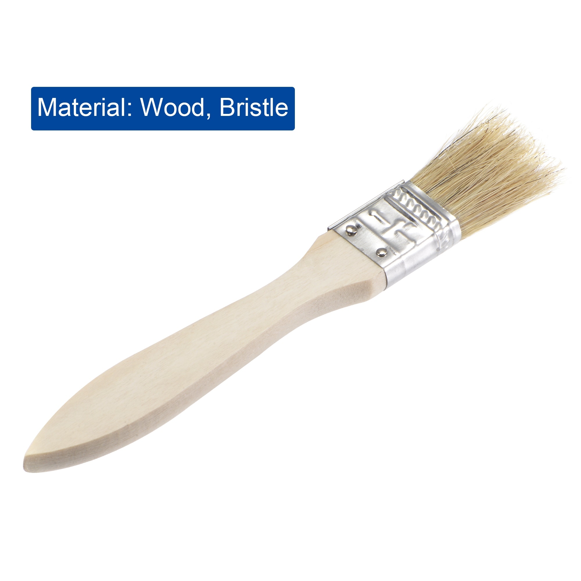 1 Inch Paint Brush Natural Bristle Flat Edge Wood Handle 36Pcs - Brown - 1  - On Sale - Bed Bath & Beyond - 37404328