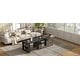 preview thumbnail 8 of 10, Farmhouse Lift Top Coffee Table With Barn Doors, Wood Rectangle Center Table, With Large Hidden Storage Space