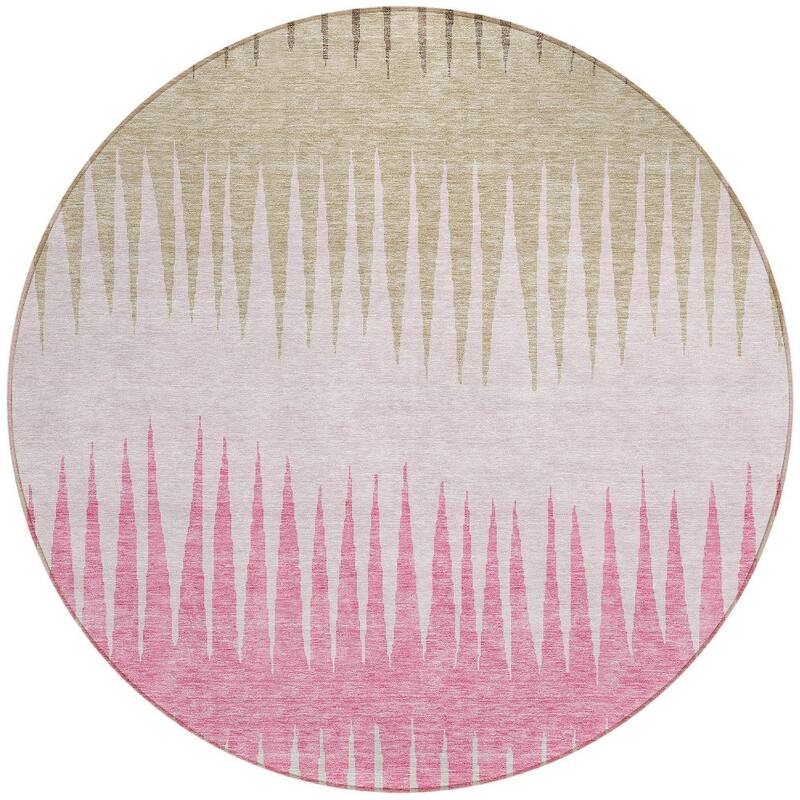 HomeRoots Striped Transitional Rectangle Outdoor Rug