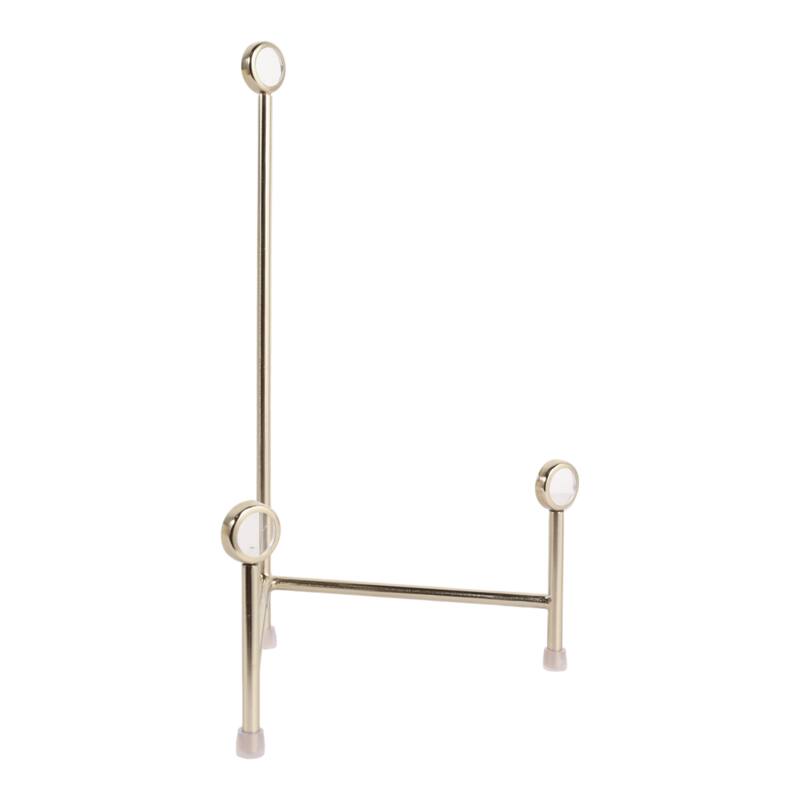 Stylish Metal and Acrylic Easel Stand Decorative Object