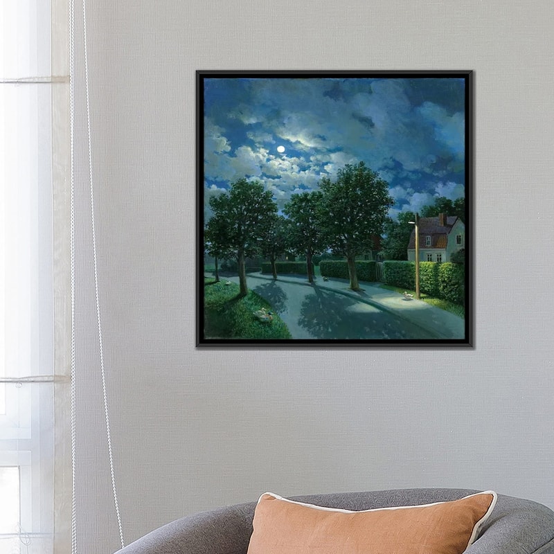 iCanvas "The Night Of The Ducks" by Michael Sowa Framed Canvas Print
