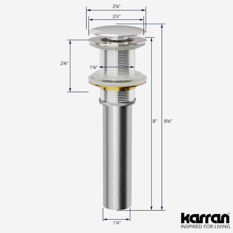 Karran PU25 Pop-Up Vanity Bowl Drain