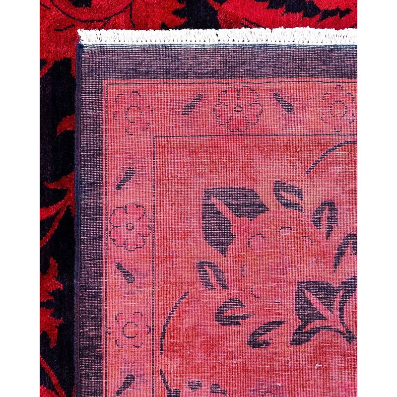 Overdyed, One-of-a-Kind Hand-Knotted Area Rug - Pink - 8' 3" x 10' 1"