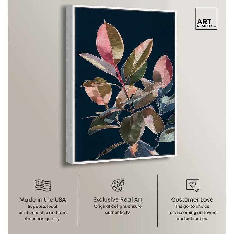 Fuchsia Frond I Canvas by Art Remedy