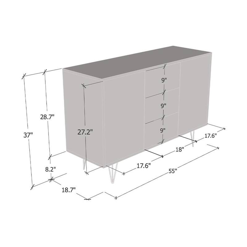 Peri 55" Sideboard