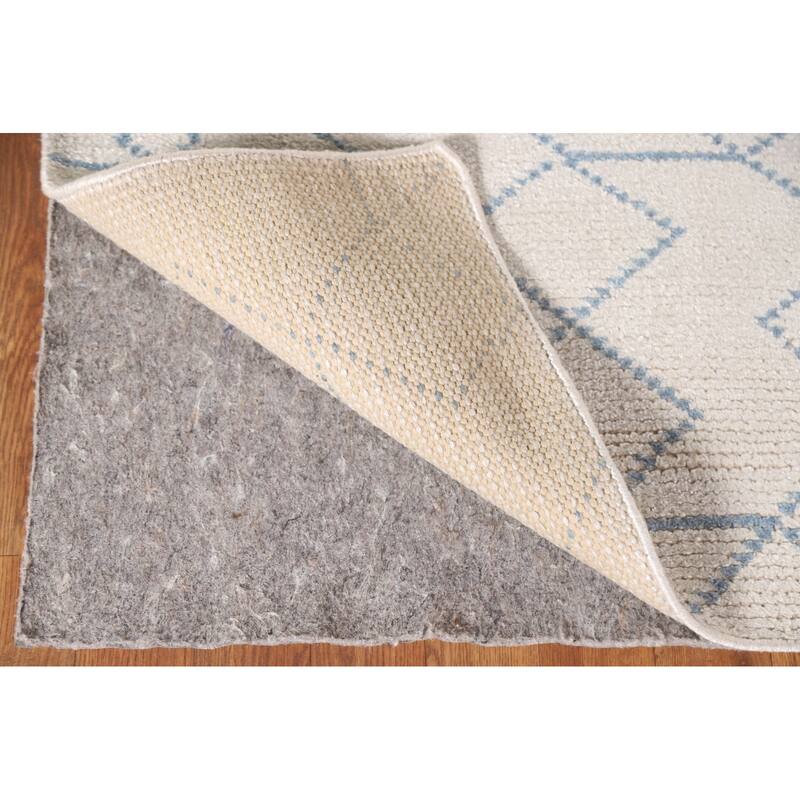 All-Over Trellis Moroccan Oriental Area Rug Hand-Knotted Wool Carpet - 5'1"x 8'0"