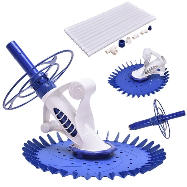 Shop Costway Automatic Swimming Pool Cleaner Set Clean Vacuum
