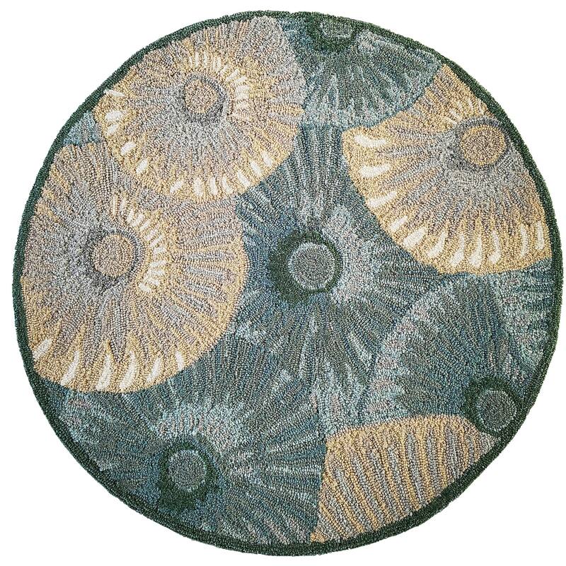 Liora Manne Capri Pleated Inkcap Indoor/Outdoor Rug