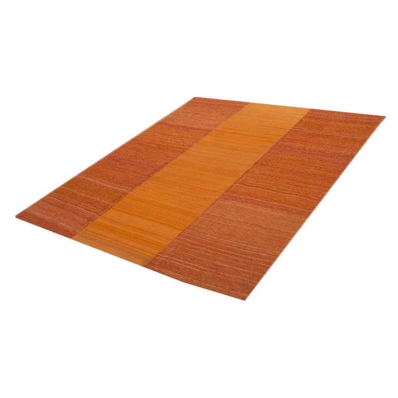 ECARPETGALLERY Flat-Weave Ankara FW Copper Wool Kilim - 8'1 x 9'10