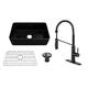 Option 30" Matte Black Sink + Matte Black Faucet