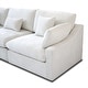 preview thumbnail 7 of 15, Oversized Linen Sectional Sofa Down Filled U-Shaped Couch for Living Room Set