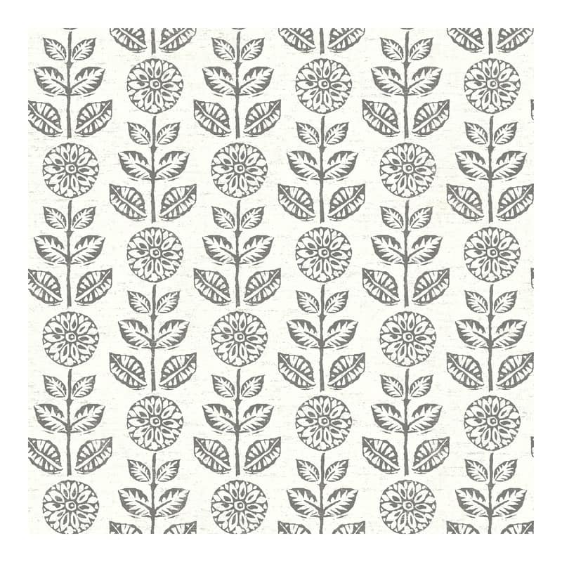 Chesapeake Dolly Black Floral Wallpaper - 20.5 x 396 x 0.025
