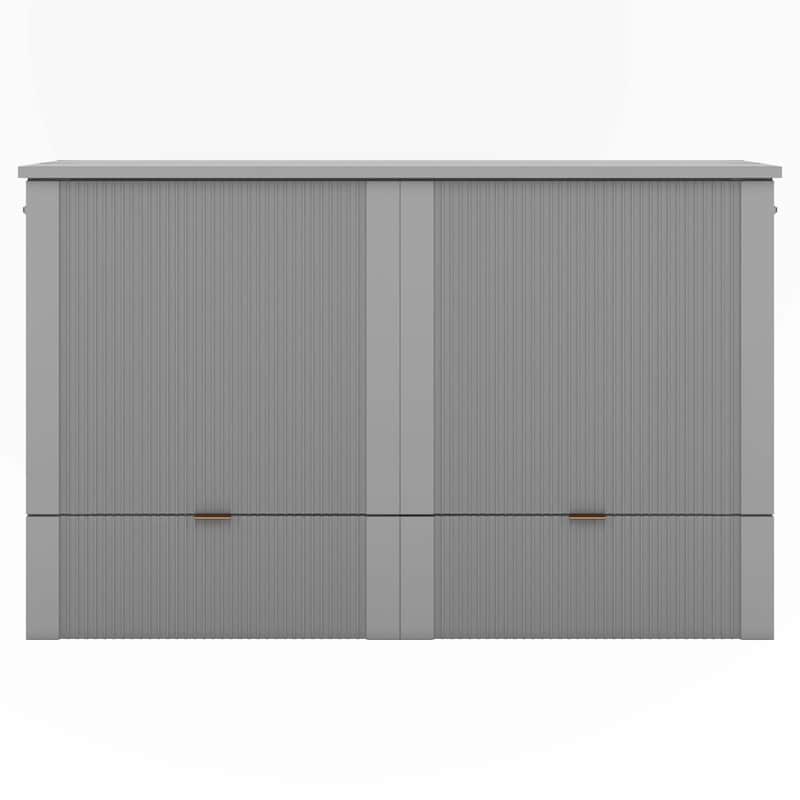 Queen Size Murphy Bed Wall Bed with drawer and USB Ports