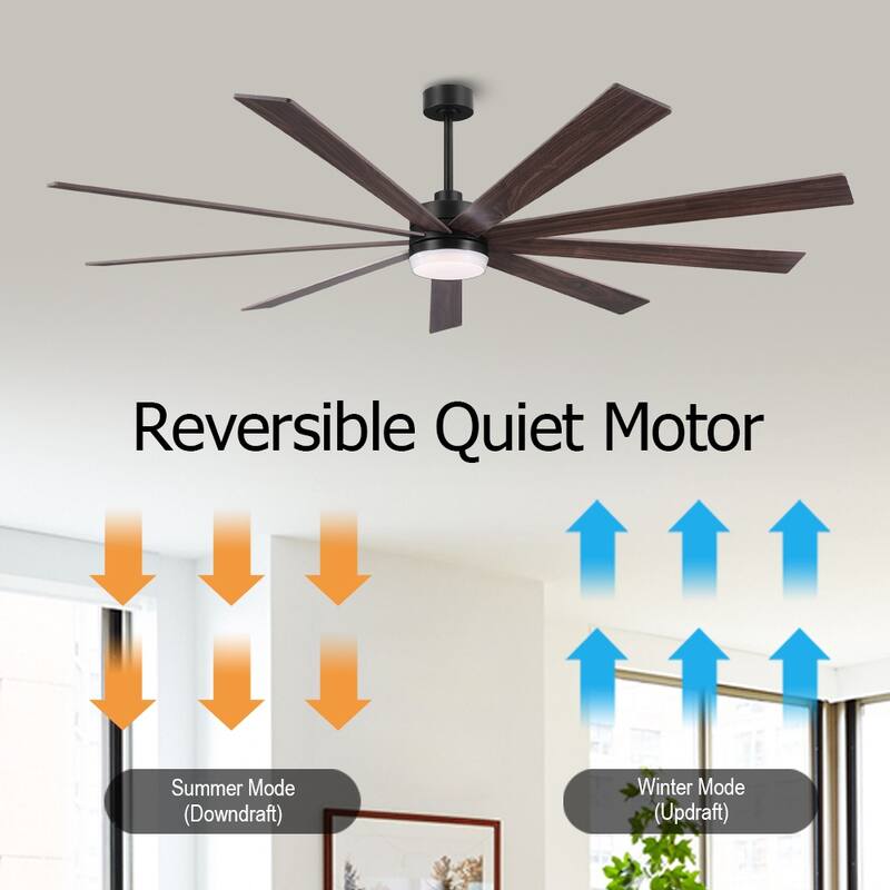 WINGBO 65/72 inch DC Motor Indoor Ceiling Fan with Light & Remote...