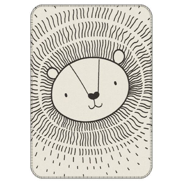 slide 2 of 6, IBENA Pure Cotton Eco-friendly 'Liona Lion' Baby Blanket - 29Wx39L