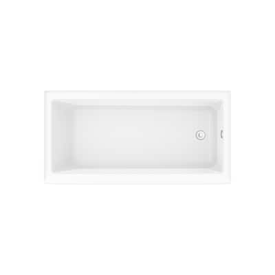 Maax 105815-R-001 Rubix 60" Three Wall Alcove Acrylic Soaking Tub with