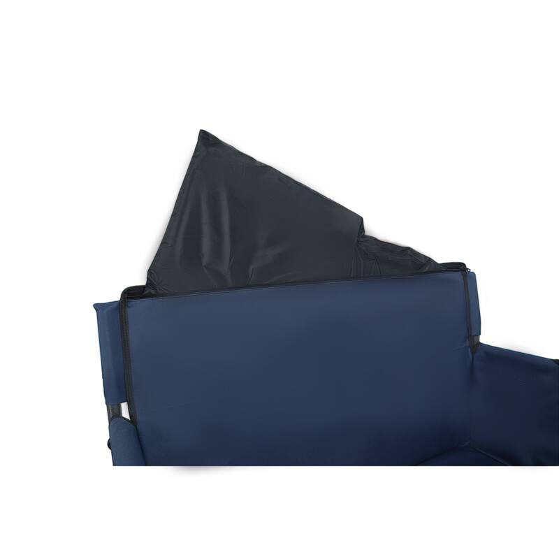 3-in-1 Folding Wagon Cart with Bench Seat & Rear-Mounted Folding Tabletop