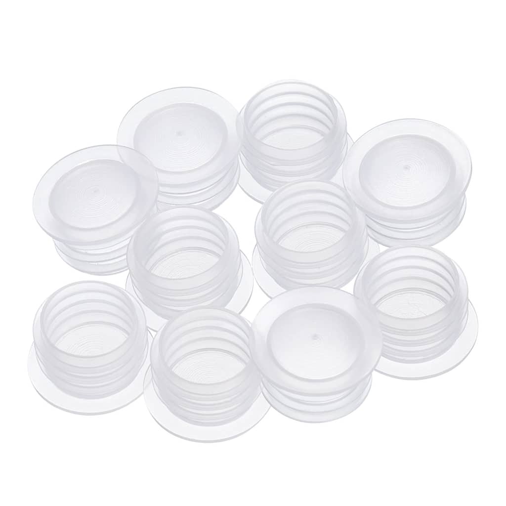 10Pcs Salt Shaker Stoppers, Plastic Salt Shaker Plug Stopper - Transparent