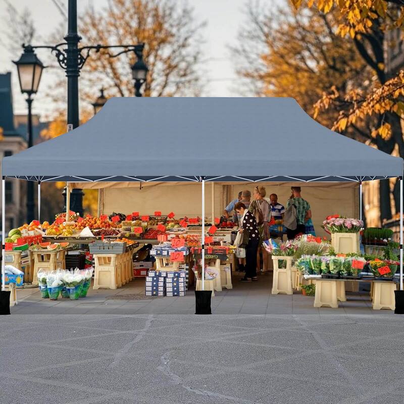 Costway 10 x 20 FT Pop-up Canopy UPF50+ Sun Protection Tent with - See Details
