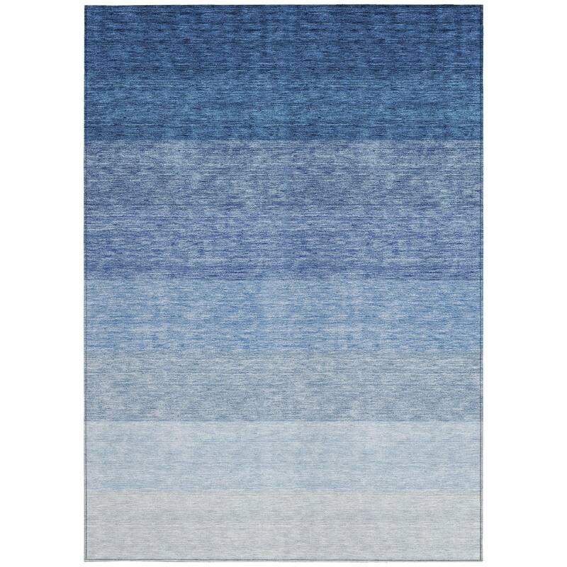 HomeRoots Ombre Transitional Rectangle Outdoor Rug