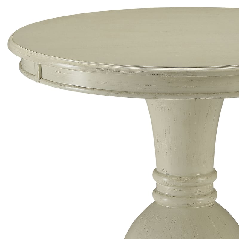 Haleigh Accent Table with Pedestal Base