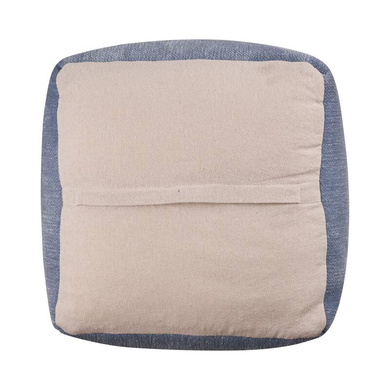 Sevita Transitional Solid Chenille Indoor Pouf