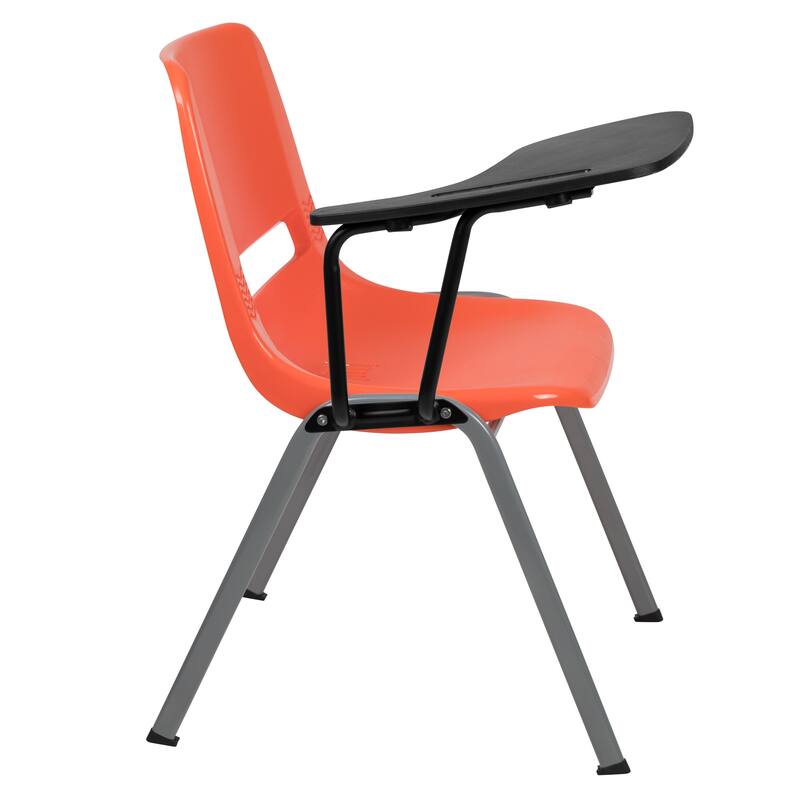 5 Pack Ergonomic Shell Chair with Right Handed Flip-Up Tablet Arm