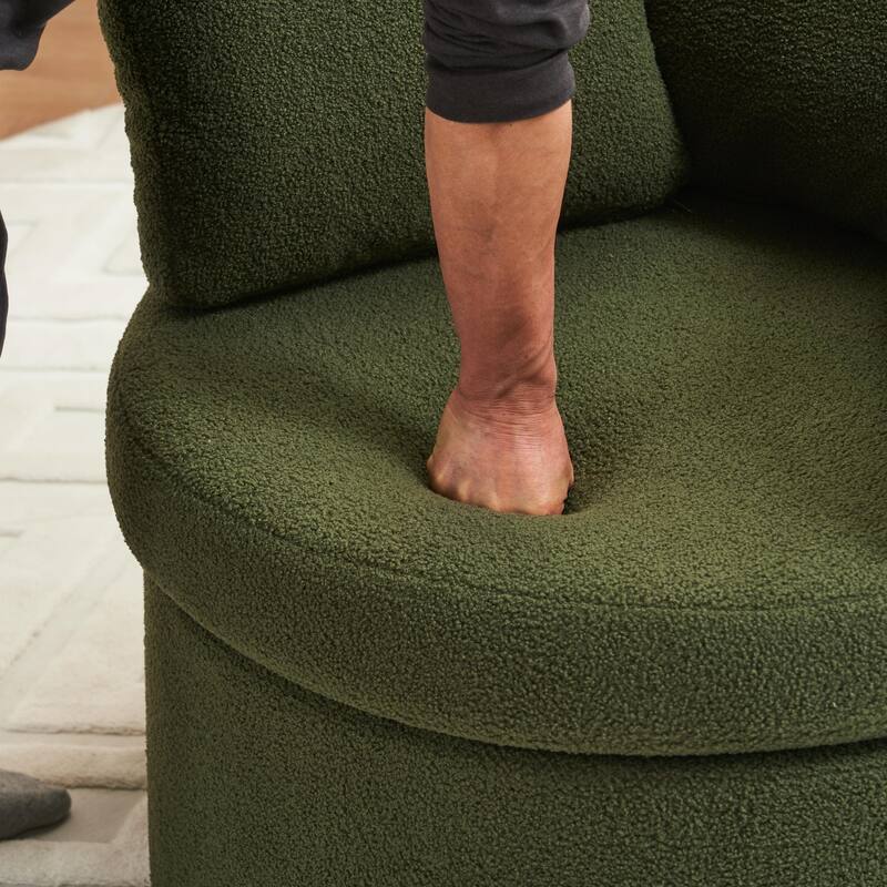 Multifunctional Teddy Fabric Chair for Living Room