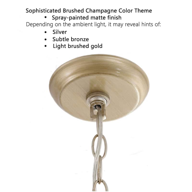 Aurelia 5-light Metal Cage Drum Pendant Chandelier