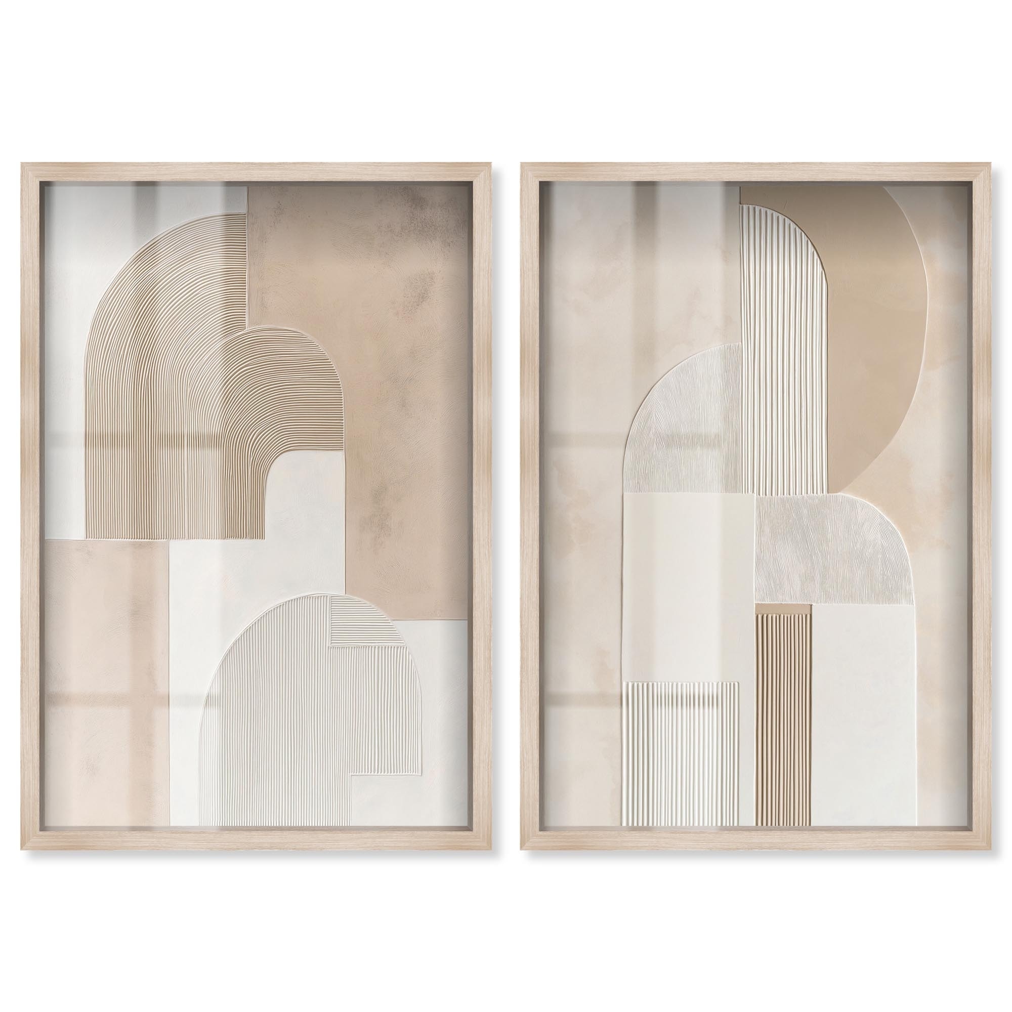 Golden Luxe Glam Room Art 2 Panel Set Shadowbox Print by Art Remedy