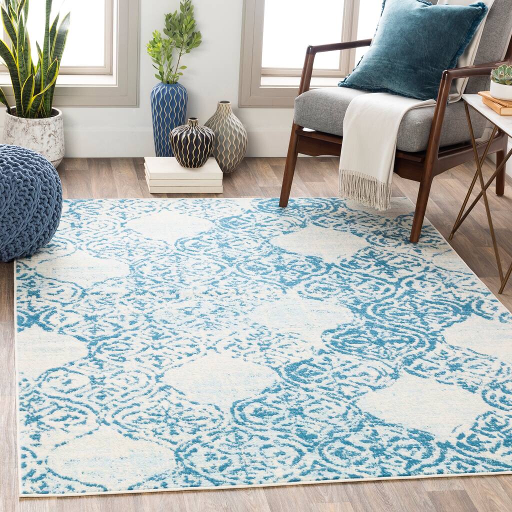 Artistic Weavers Vlad Distressed Damask Area Rug - Overstock - 29168539